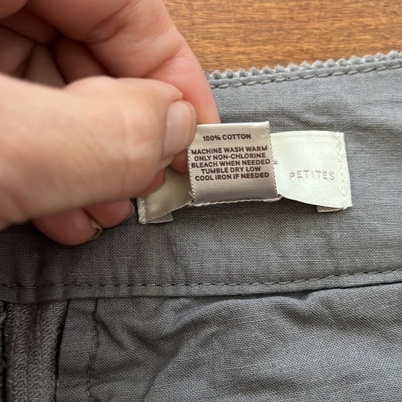 Loft Corduroy Skirt Gray Size 10 Petite - Picture 11 of 13